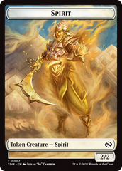 Spirit (0006) // Spirit (0007) Double-Sided Token [Tarkir: Dragonstorm Tokens] | Card Merchant Takapuna