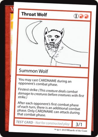 Throat Wolf (2021 Edition) [Mystery Booster Playtest Cards] | Card Merchant Takapuna