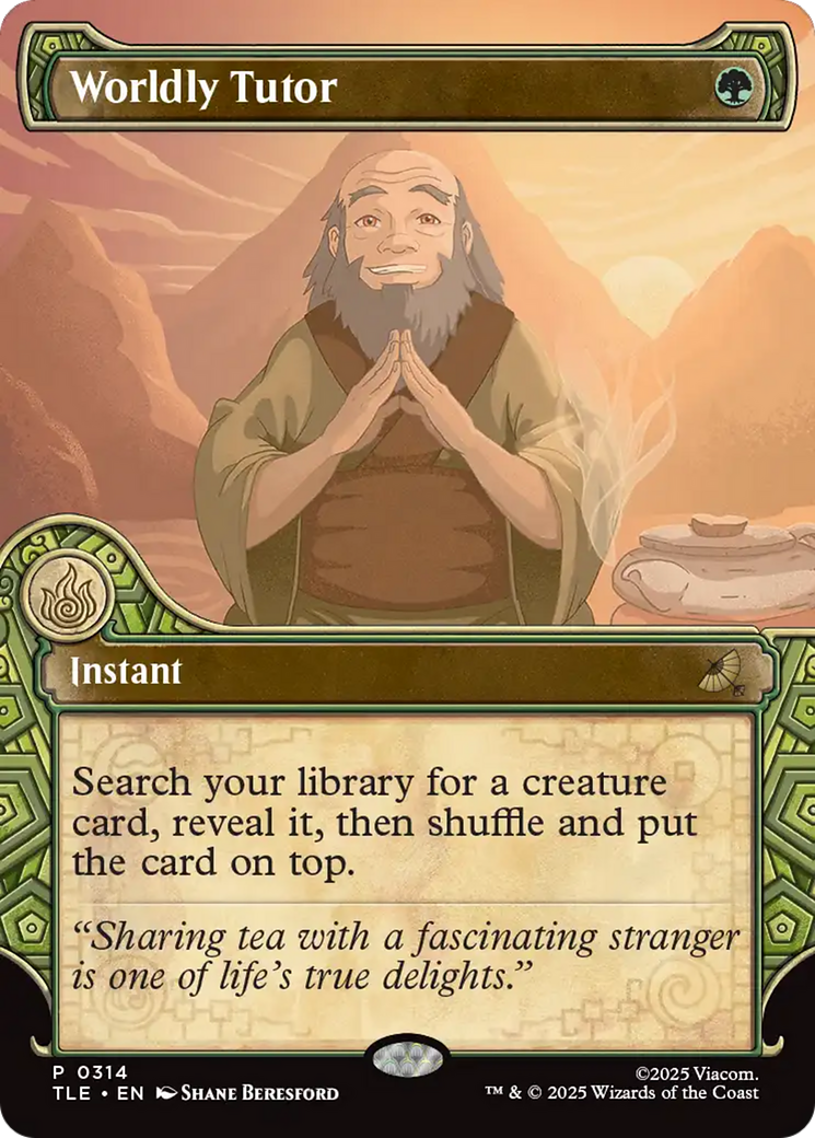 Worldly Tutor (Showcase) [Avatar: The Last Airbender: Eternal-Legal] | Card Merchant Takapuna