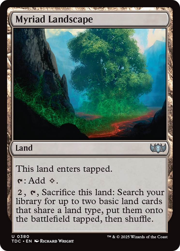 Myriad Landscape [Tarkir: Dragonstorm Commander] | Card Merchant Takapuna