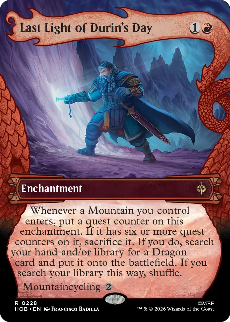 Last Light of Durin's Day (Showcase) [The Hobbit] | Card Merchant Takapuna