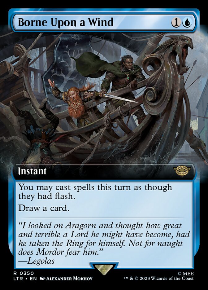 Borne Upon a Wind (Extended Art) [The Lord of the Rings: Tales of Middle-Earth] | Card Merchant Takapuna