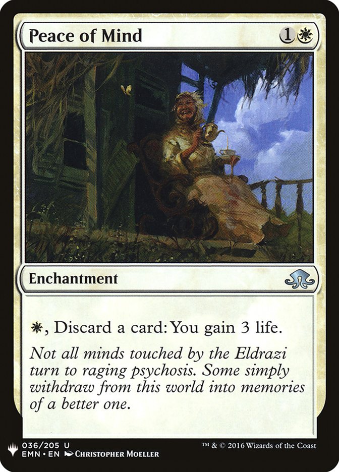 Peace of Mind [Mystery Booster] | Card Merchant Takapuna