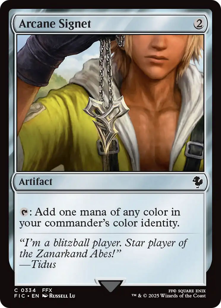 Arcane Signet (0334) [FINAL FANTASY Commander] | Card Merchant Takapuna
