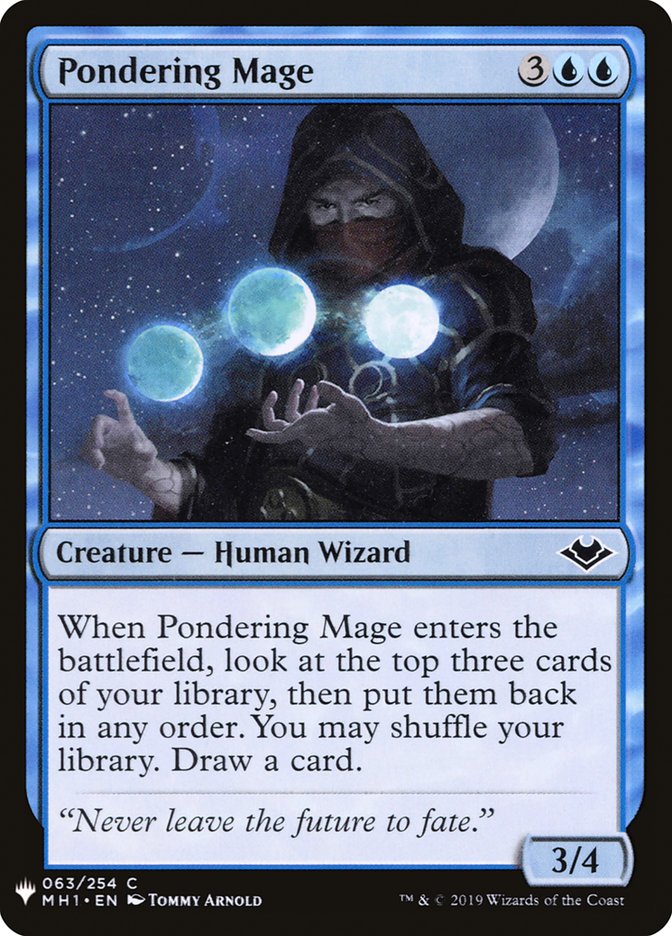 Pondering Mage [Mystery Booster] | Card Merchant Takapuna