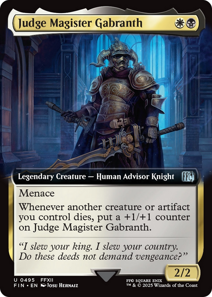Judge Magister Gabranth (Extended Art) [FINAL FANTASY] | Card Merchant Takapuna