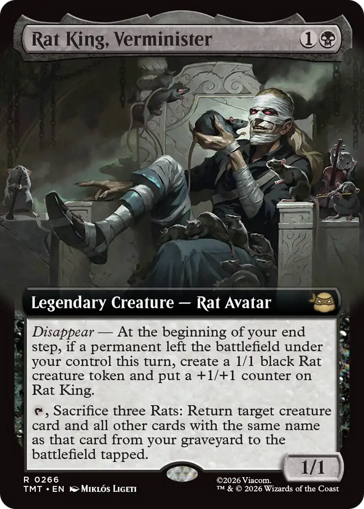 Rat King, Verminister (Extended Art) [Teenage Mutant Ninja Turtles] | Card Merchant Takapuna