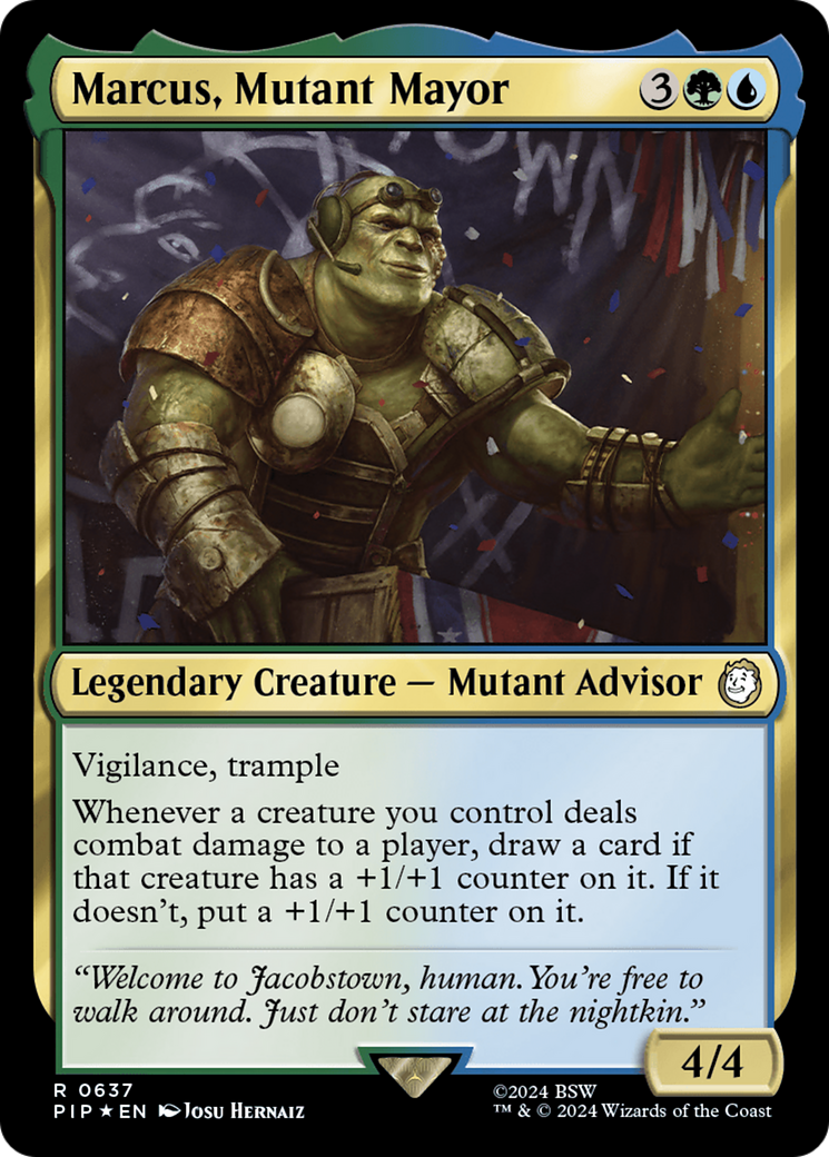 Marcus, Mutant Mayor (Surge Foil) [Fallout] | Card Merchant Takapuna