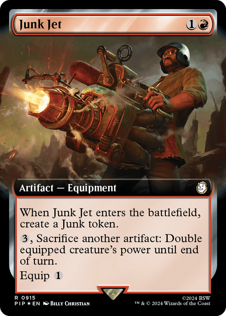 Junk Jet (Extended Art) (Surge Foil) [Fallout] | Card Merchant Takapuna