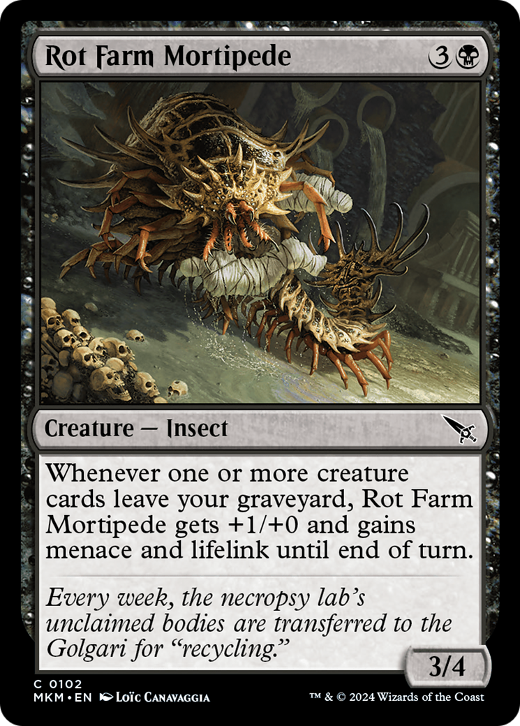 Rot Farm Mortipede [Murders at Karlov Manor] | Card Merchant Takapuna