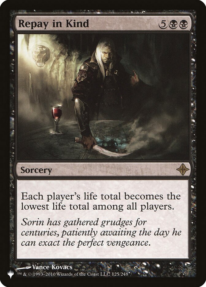 Repay in Kind [The List] | Card Merchant Takapuna