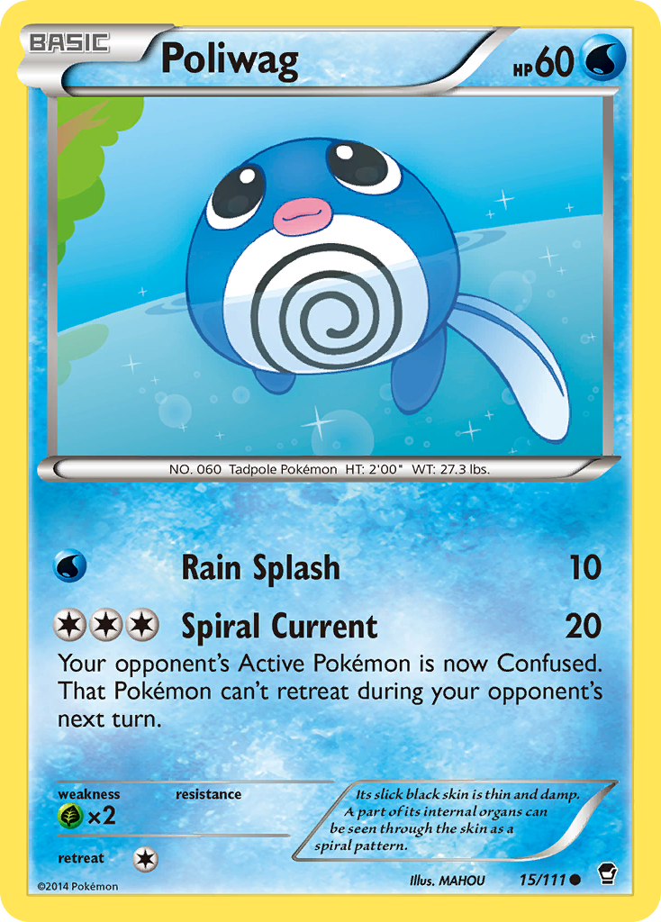 Poliwag (15/111) [XY: Furious Fists] | Card Merchant Takapuna