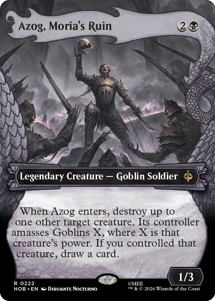 Azog, Moria's Ruin (Showcase) [The Hobbit] | Card Merchant Takapuna