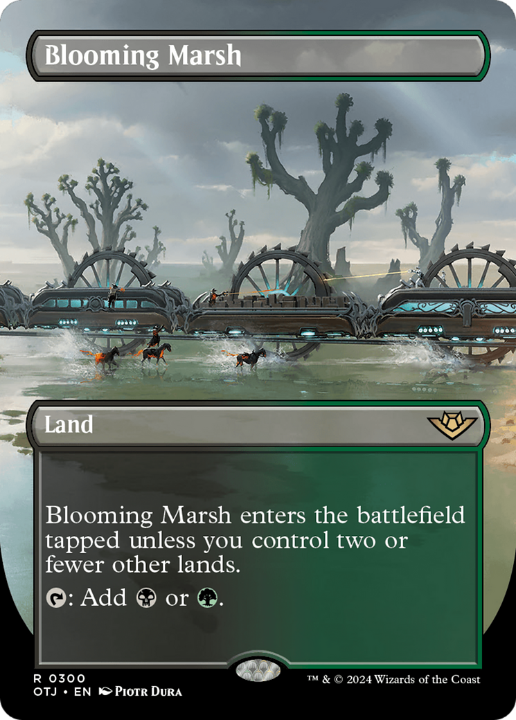 Blooming Marsh (Borderless) [Outlaws of Thunder Junction] | Card Merchant Takapuna