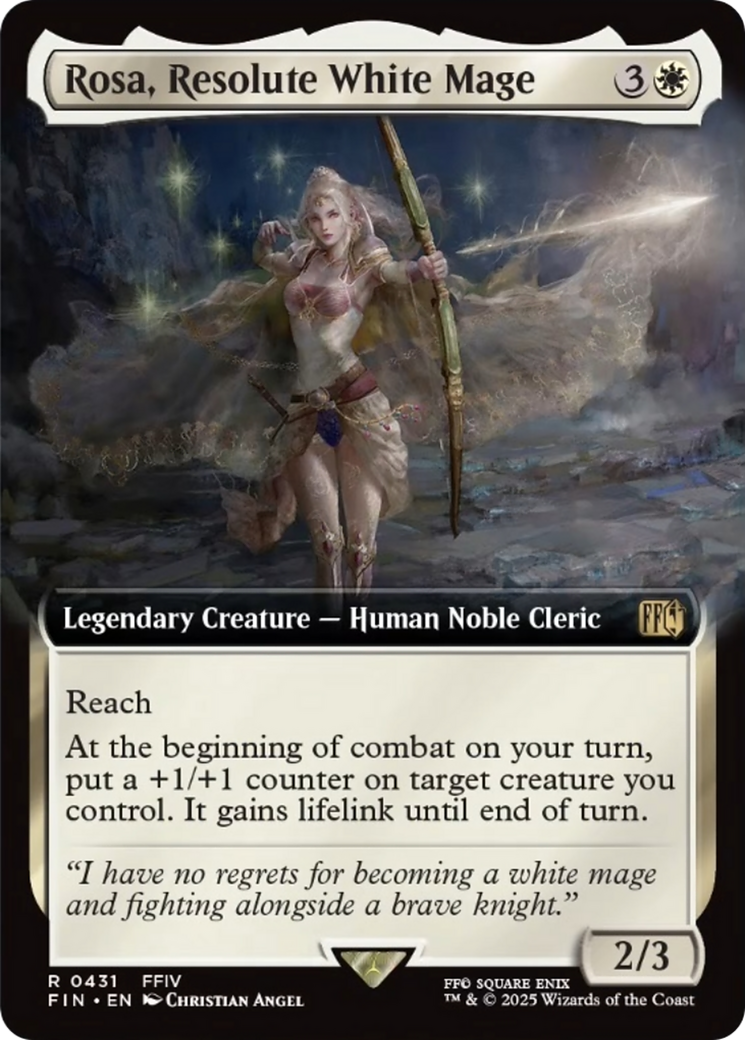 Rosa, Resolute White Mage (Extended Art) [FINAL FANTASY] | Card Merchant Takapuna