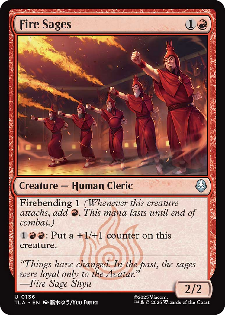 Fire Sages [Avatar: The Last Airbender] | Card Merchant Takapuna