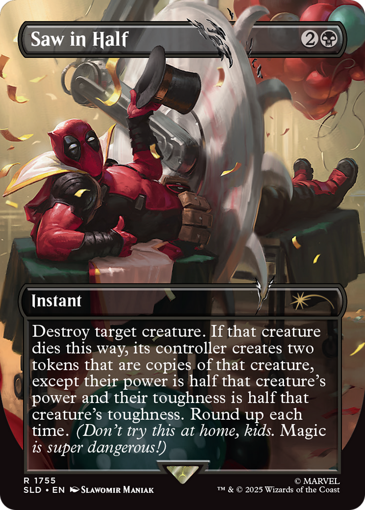Saw in Half (Rainbow Foil) [Secret Lair Drop Series] | Card Merchant Takapuna