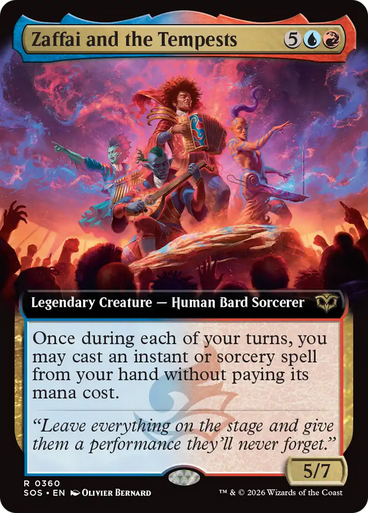 Zaffai and the Tempests (Extended Art) [Secrets of Strixhaven] | Card Merchant Takapuna