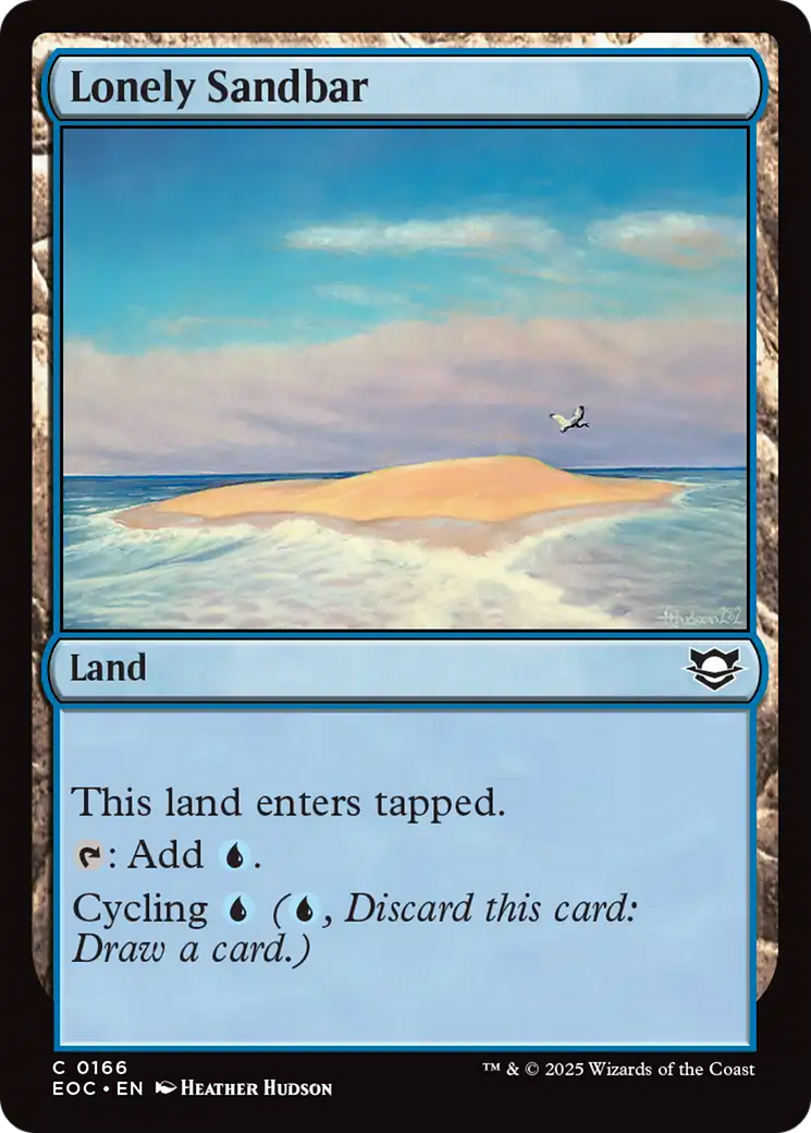 Lonely Sandbar [Edge of Eternities Commander] | Card Merchant Takapuna