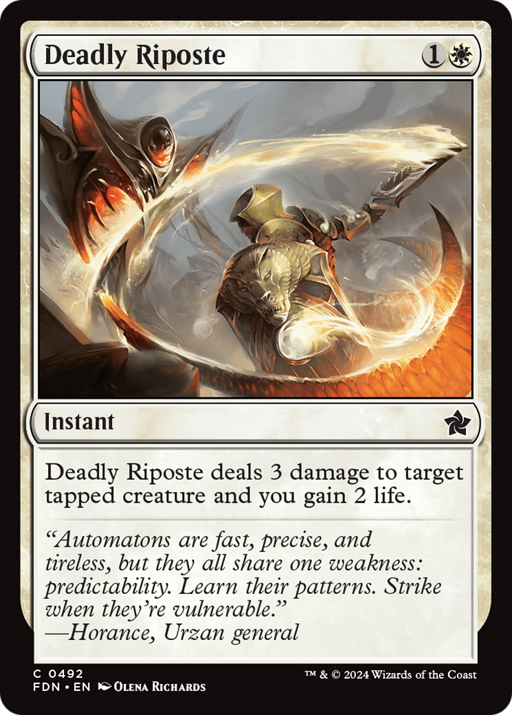 Deadly Riposte [Foundations] | Card Merchant Takapuna