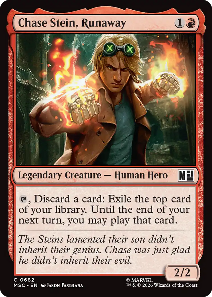 Chase Stein, Runaway [Marvel Super Heroes Commander] | Card Merchant Takapuna