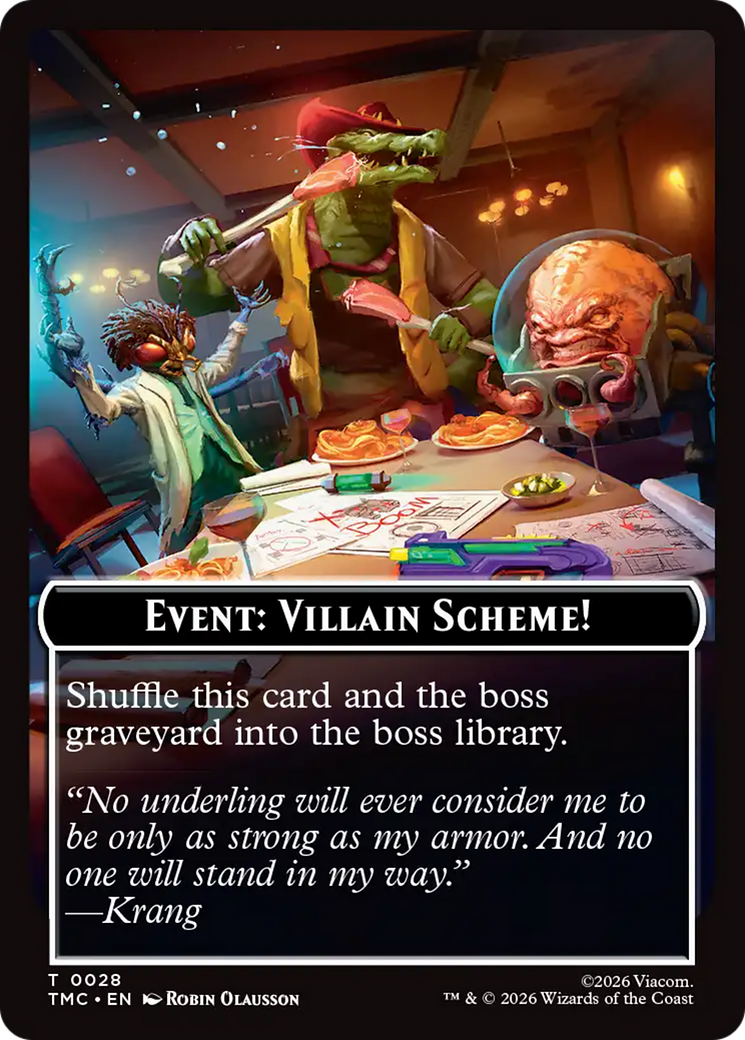 Event: Villain Scheme! [Teenage Mutant Ninja Turtles Commander Tokens] | Card Merchant Takapuna