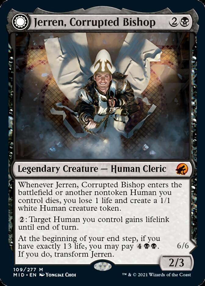 Jerren, Corrupted Bishop // Ormendahl, the Corrupted [Innistrad: Midnight Hunt] | Card Merchant Takapuna