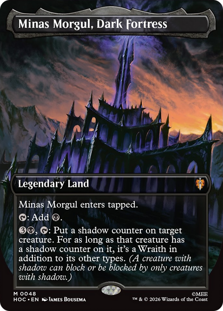Minas Morgul, Dark Fortress (Borderless) [The Hobbit: Eternal-Legal] | Card Merchant Takapuna