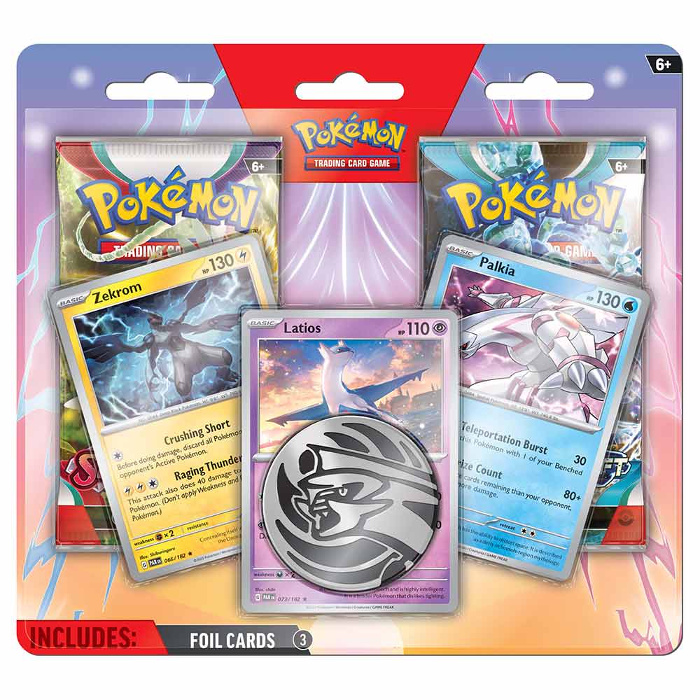 PKM Enhanced 2-Pack Blister - (Zekrom, Latios & Palkia) | Card Merchant Takapuna