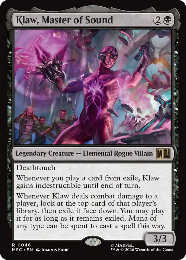 Klaw, Master of Sound (Surge Foil) [Marvel Super Heroes Commander] | Card Merchant Takapuna