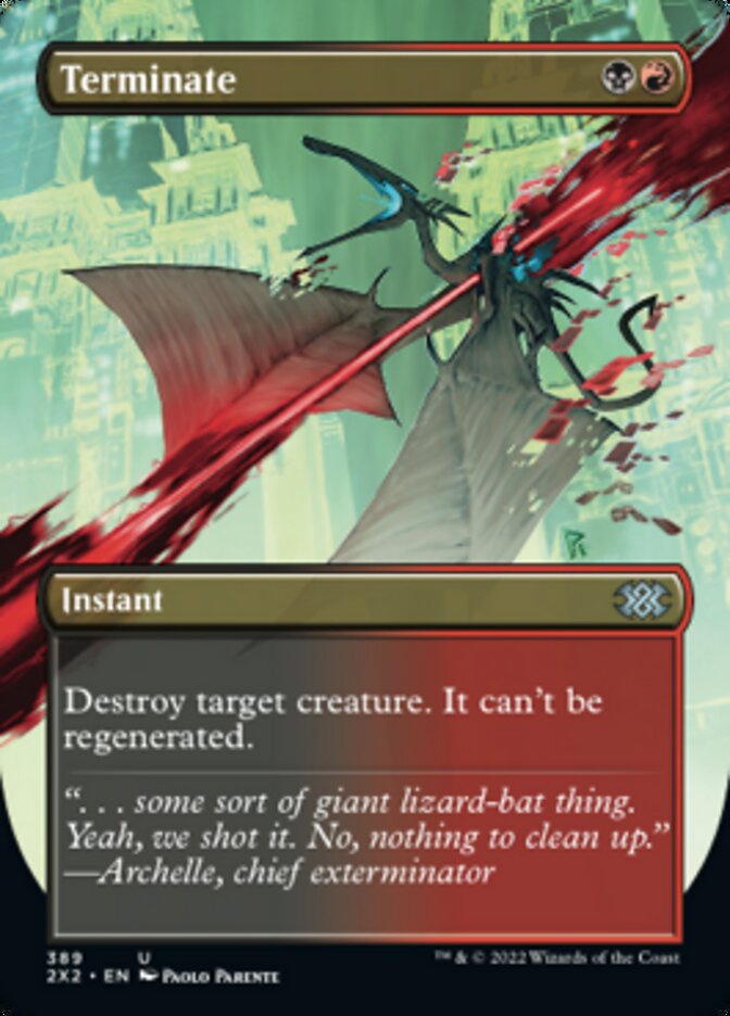 Terminate (Borderless Alternate Art) [Double Masters 2022] | Card Merchant Takapuna