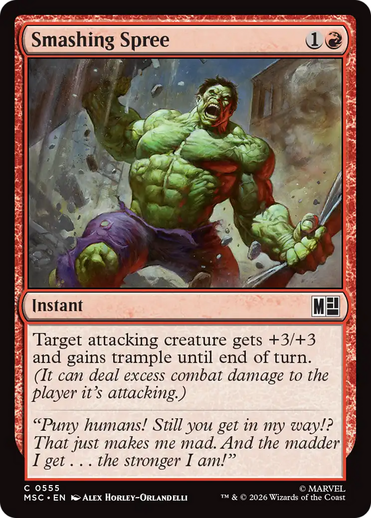 Smashing Spree [Marvel Super Heroes Commander] | Card Merchant Takapuna