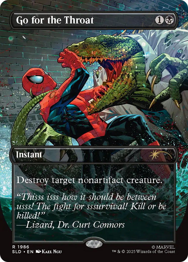 Go for the Throat (Rainbow Foil) [Secret Lair Drop Series] | Card Merchant Takapuna