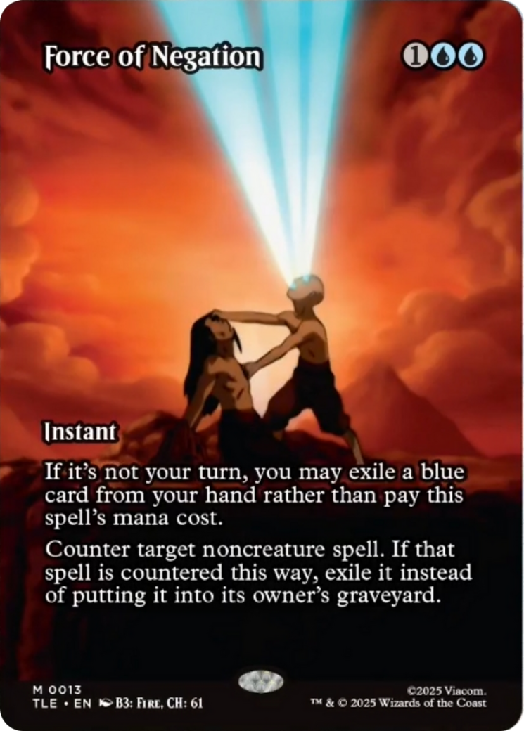 Force of Negation (Borderless) [Avatar: The Last Airbender: Eternal-Legal] | Card Merchant Takapuna
