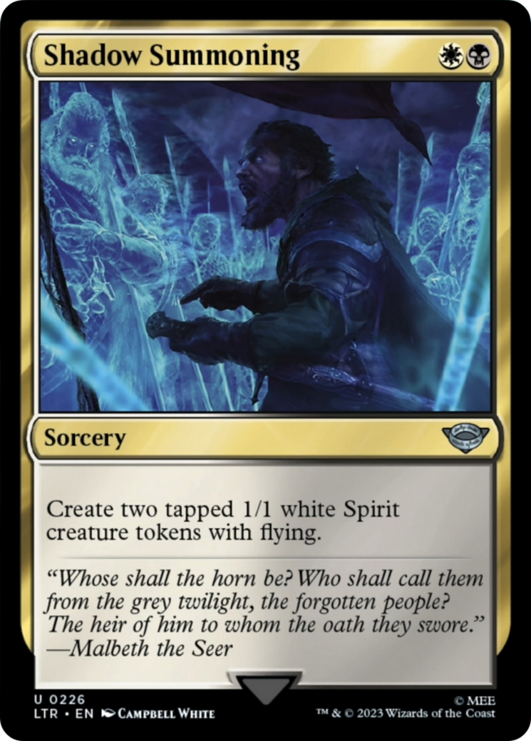 Shadow Summoning [The Lord of the Rings: Tales of Middle-Earth] | Card Merchant Takapuna