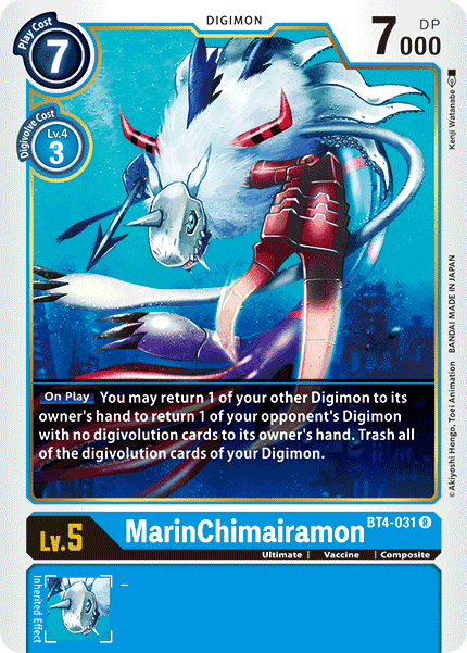 MarinChimairamon [BT4-031] [Great Legend] | Card Merchant Takapuna