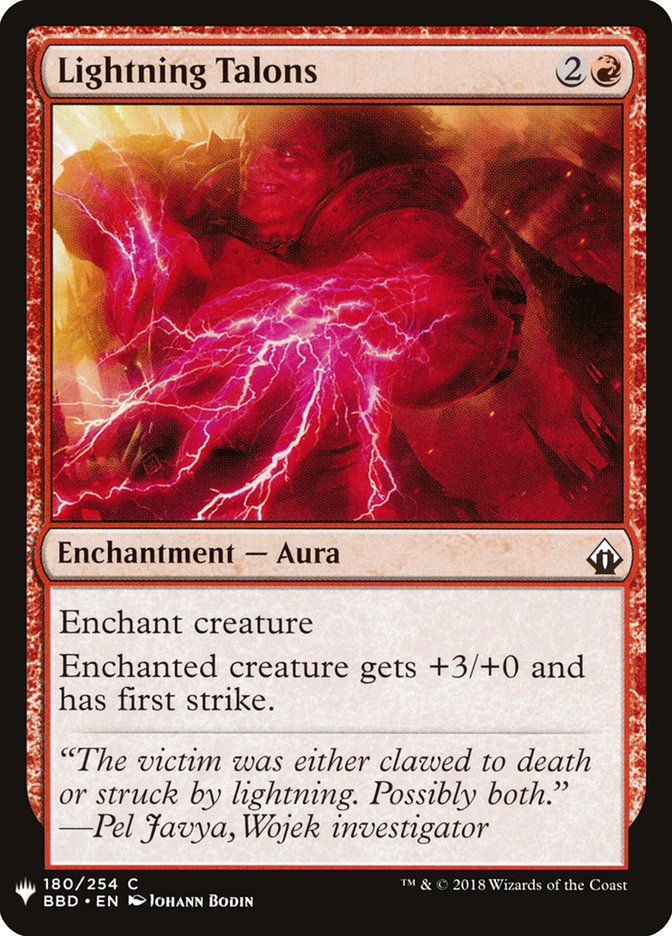Lightning Talons [Mystery Booster] | Card Merchant Takapuna