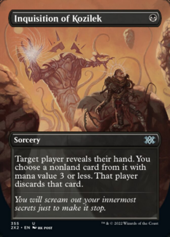 Inquisition of Kozilek (Borderless Alternate Art) [Double Masters 2022] | Card Merchant Takapuna
