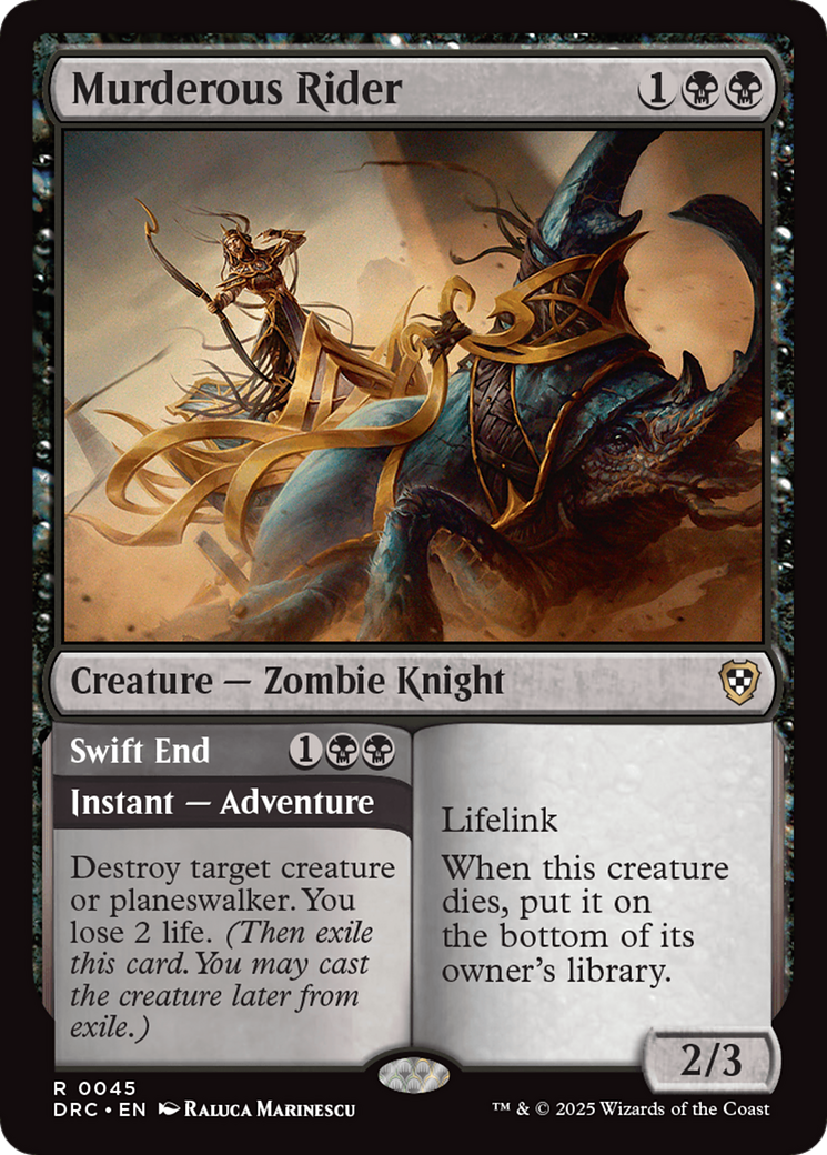 Murderous Rider [Aetherdrift Commander] | Card Merchant Takapuna