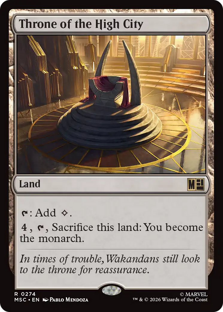 Throne of the High City (Surge Foil) [Marvel Super Heroes Commander] | Card Merchant Takapuna
