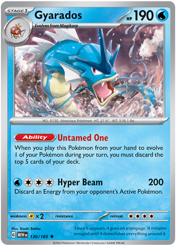 Gyarados (130/165) [Scarlet & Violet 151] | Card Merchant Takapuna