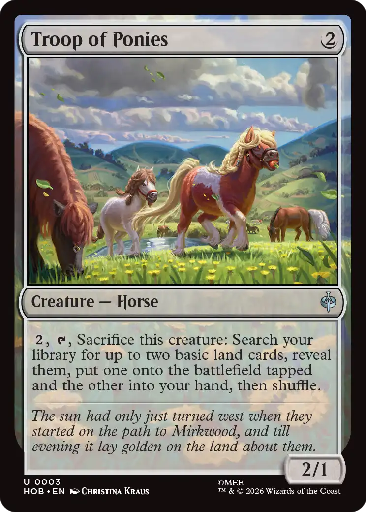 Troop of Ponies [The Hobbit] | Card Merchant Takapuna