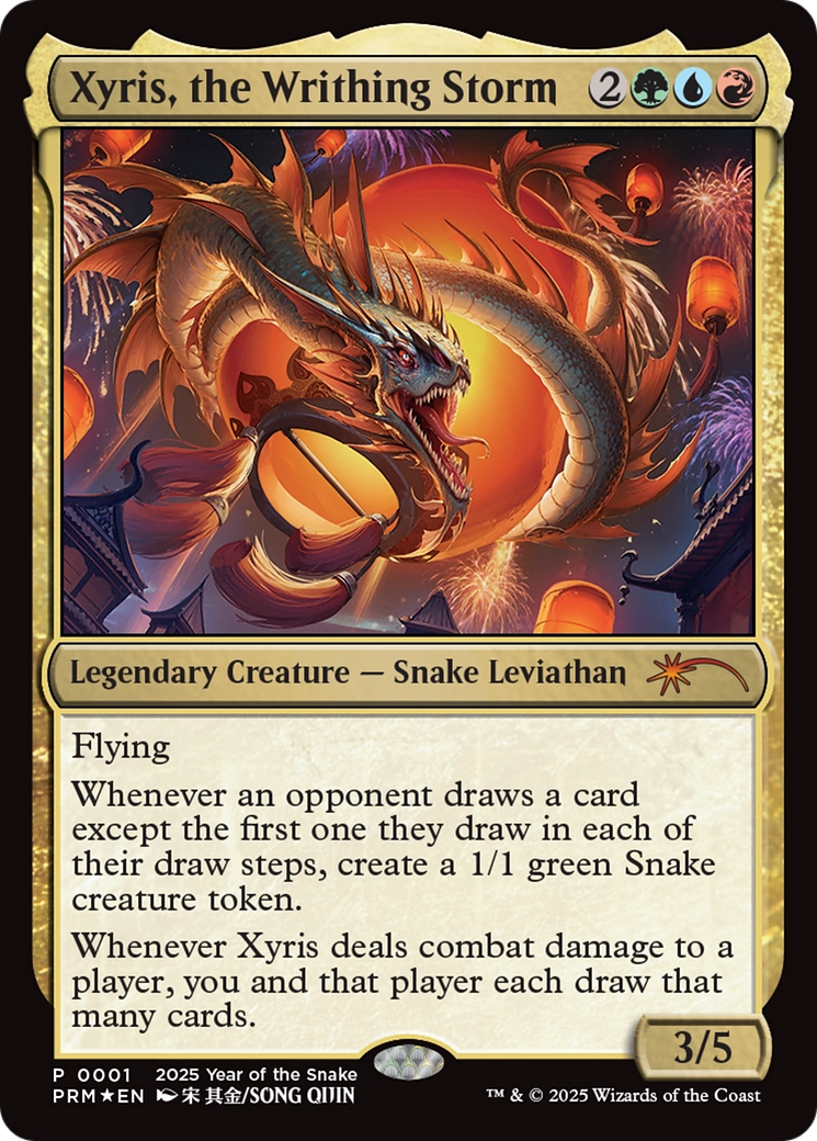 Xyris, the Writhing Storm (Year of the Snake 2025) [Standard Showdown Promos] | Card Merchant Takapuna