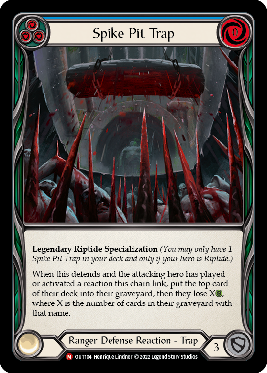 Spike Pit Trap [OUT104] (Outsiders)  Rainbow Foil | Card Merchant Takapuna