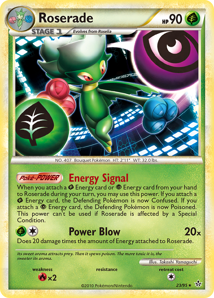 Roserade (23/95) [HeartGold & SoulSilver: Unleashed] | Card Merchant Takapuna