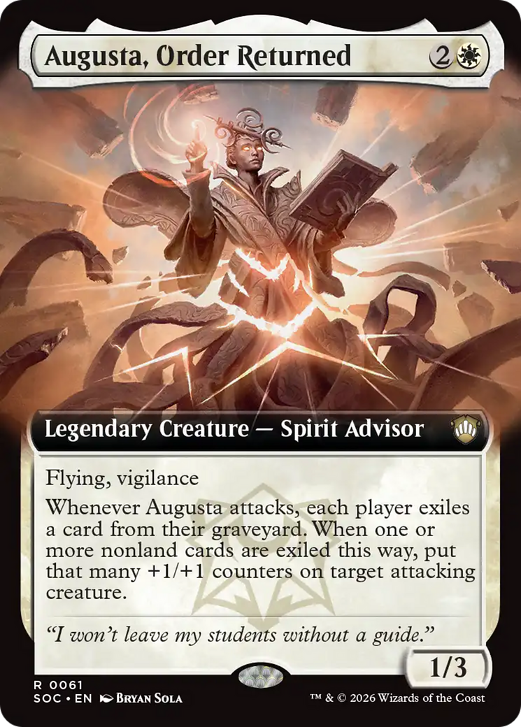Augusta, Order Returned (Extended Art) [Secrets of Strixhaven Commander] | Card Merchant Takapuna
