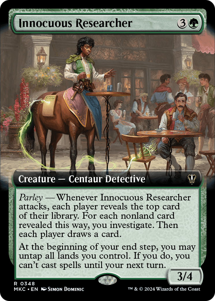 Innocuous Researcher (Extended Art) [Murders at Karlov Manor Commander] | Card Merchant Takapuna
