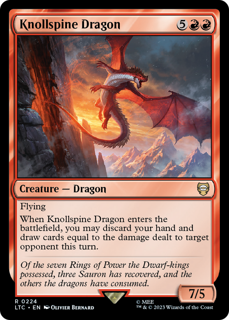 Knollspine Dragon [The Lord of the Rings: Tales of Middle-Earth Commander] | Card Merchant Takapuna