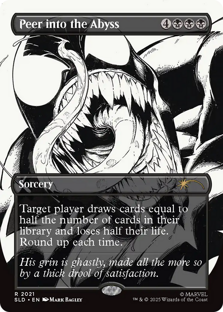 Peer into the Abyss (2021) (Rainbow Foil) [Secret Lair Drop Series] | Card Merchant Takapuna