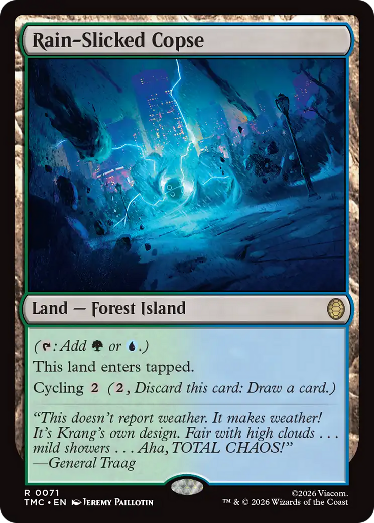 Rain-Slicked Copse [Teenage Mutant Ninja Turtles Commander] | Card Merchant Takapuna